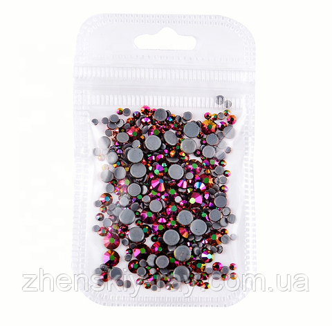 Mix каменів Swarovski різних розмірів Веселка, 500 шт., фото 1