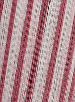 Рожеві штори-нитки веселка вертикальна