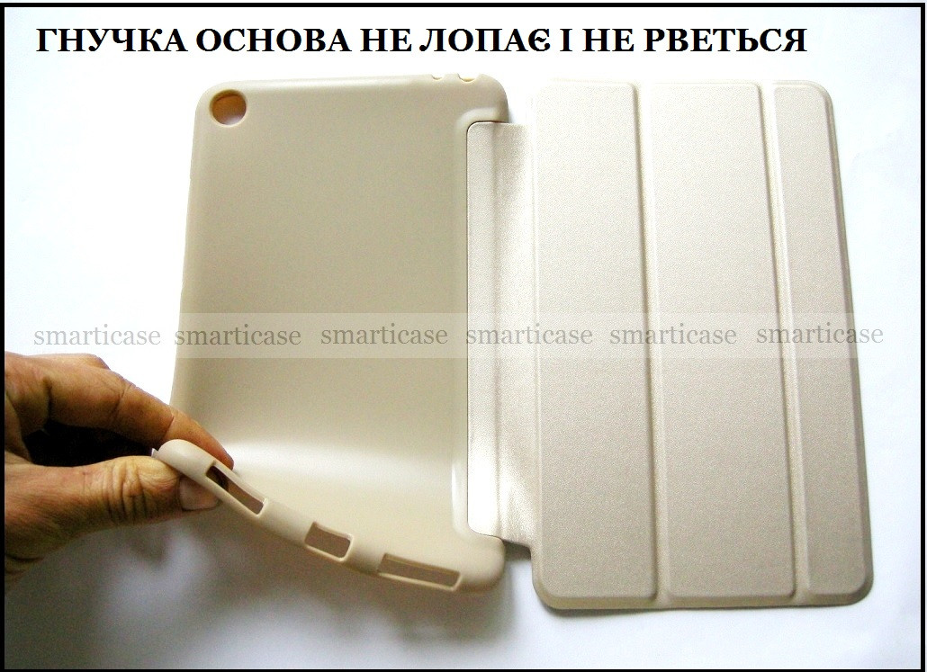 Xiaomi Mi pad 4 Gold чехол книжка золотой умный с силиконовым бампером Soft TPU - фото 9 - id-p1002462270