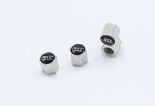 Ковпачки на ніпель з логотипом Audi і брелком ключиком TIRE VALVES YX-088 логотип Ауді, фото 2