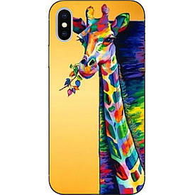 Чохол з картинкою силіконовий для Iphone XS Жираф