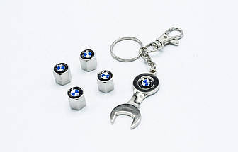 Ковпачки на ніпель з логотипом BMW і брелком ключиком TIRE VALVES YX-088 логотип БМВ, фото 3