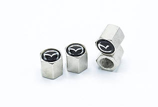 Ковпачки на ніпель з логотипом Mazda і брелком ключиком TIRE VALVES YX-088 логотип Мазда, фото 2