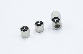 Ковпачки на ніпель з логотипом Mercedes і брелком ключиком TIRE VALVES YX-088 логотип Мерседес бенс, фото 5