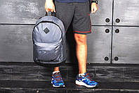 Рюкзак Nike міський стильне шкіряне дно чорне, колір сірий