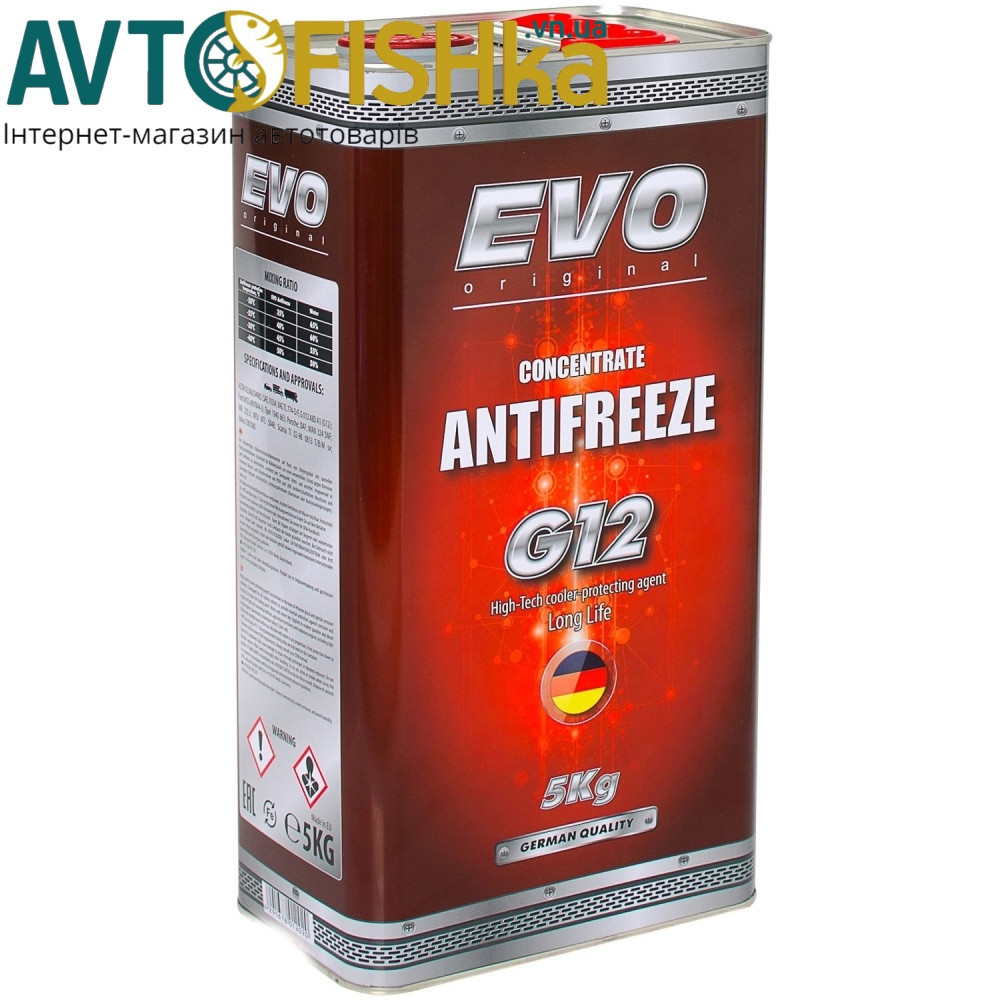 Антифриз EVO G12 Concentrate Червоний 5 кг