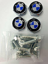 Болти для номерного знака YEK з логотипом BMW, набір болтів для номерів логотип БМВ, фото 3