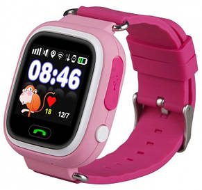 Розумні дитячі годинник Smart Baby Watch Q90 з GPS трекером (Оригінал) рожеві