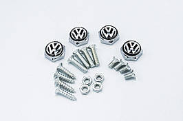 Болти для номерного знака YEK з логотипом Volkswagen, набір болтів для номерів логотип Фольцваген