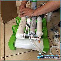 Профессионально сделали монтаж за 40 минут. Монтажник может это сделать в два раза быстрее, но лучше не спеша все сделать и рассказать покупателю фильтра премудрости использования