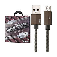 Кабель microUSB Remax Gefon Series Cable RC-110m 1м Silver