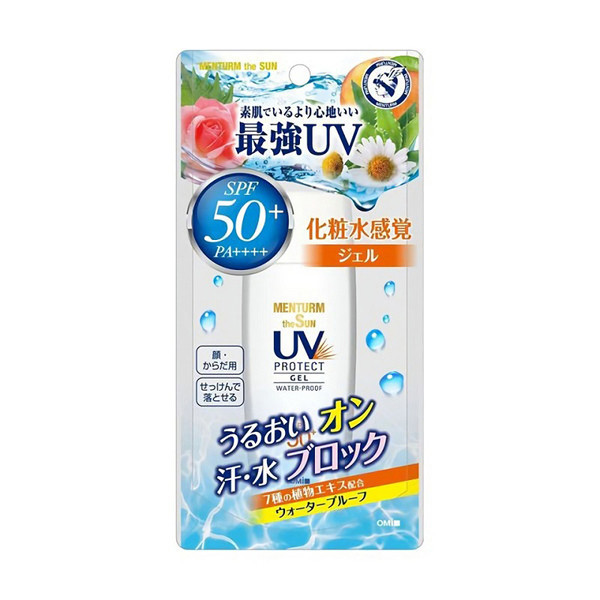 Зволожувальний, водостійкий сонцезахисний гель OMI Japan Menturm the Sun UV Protect Gel Waterproof SPF50+ PA+++