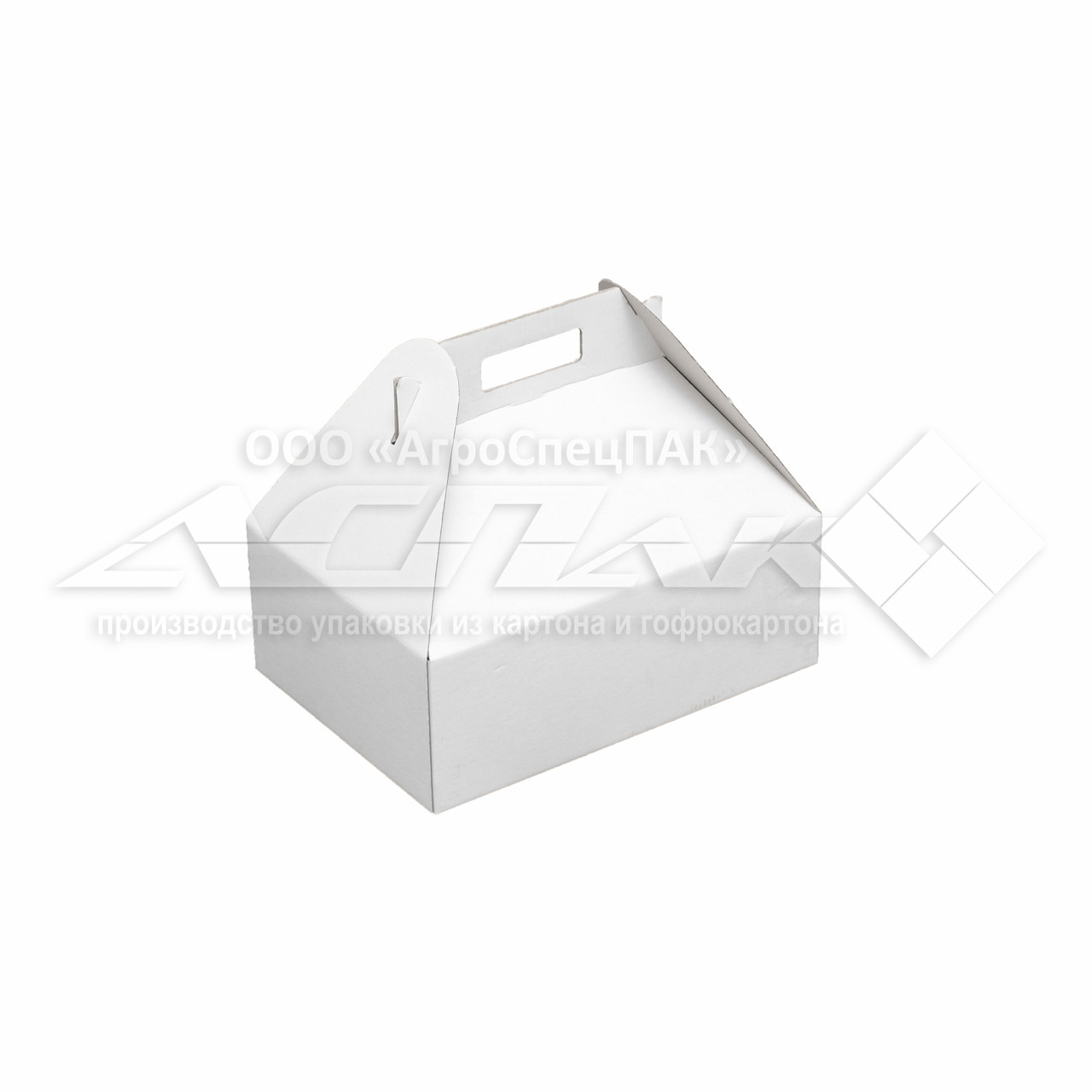 Коробка з ручками 310х220х110, біла