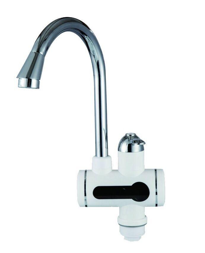 Кран-водонагрівач проточний DEO з дисплеєм поворотний білий