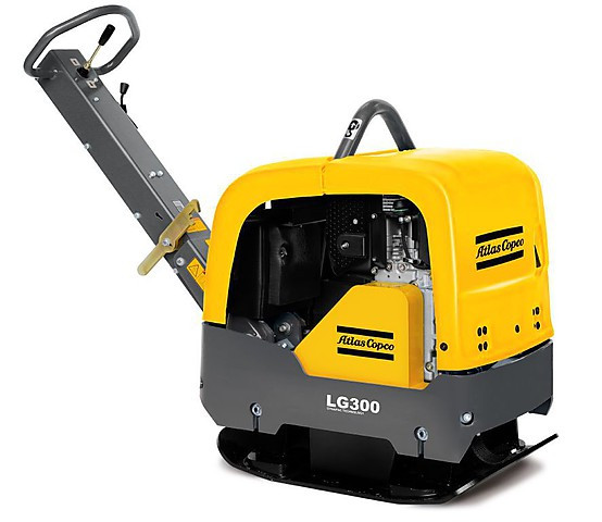 Реверсивна бензинова віброплита Atlas Copco LG300 для піску та гравію, фото 1