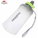 Туристична силіконова пляшка складана для води спортивна Naturehike 750 ml, фото 4