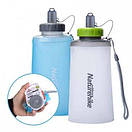 Туристична силіконова пляшка складана для води спортивна Naturehike 750 ml, фото 9