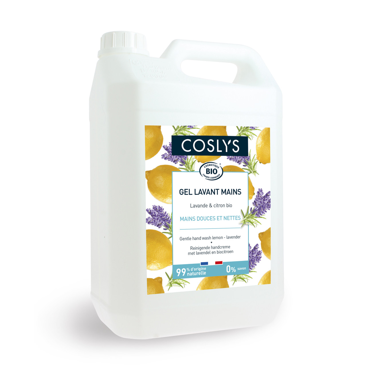 М'яке мило для рук з лимоном і лавандою Coslys,5л