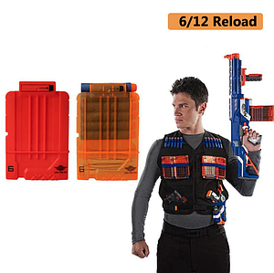 Напівпрозорий магазин для зброї NERF 6 стріл - Transparent arsenal for weapons NERF 6 arrows