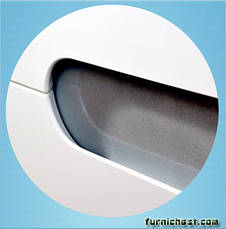 Тумба під раковину для ванної кімнати Сімпл-Білий Комо 80-30 з умивальником Комо 80 ПІК, фото 2