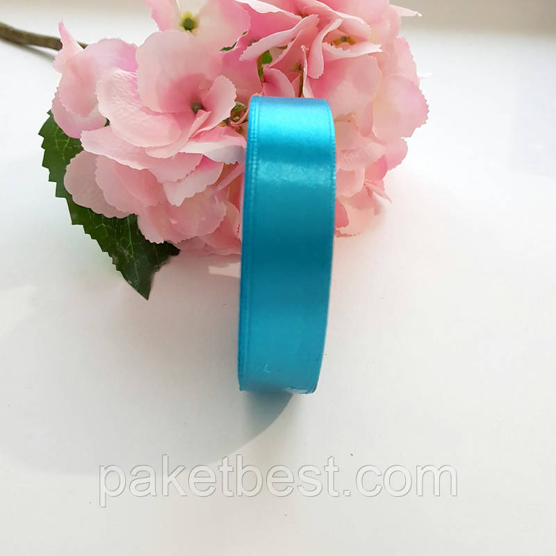 Стрічка атласна 2 см/33 м "Ультра -синій", фото 1