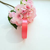 Стрічка атласна 2 см/33 м "корал"