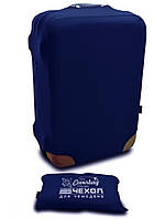 Чехол на чемодан дайвинг М Coverbag C0105M-B, светло-синий, 55-65 см