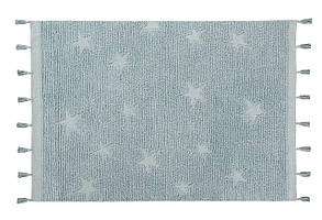 Lorena Canals — килим Hippy Stars aqua blue, 120 x 175 см