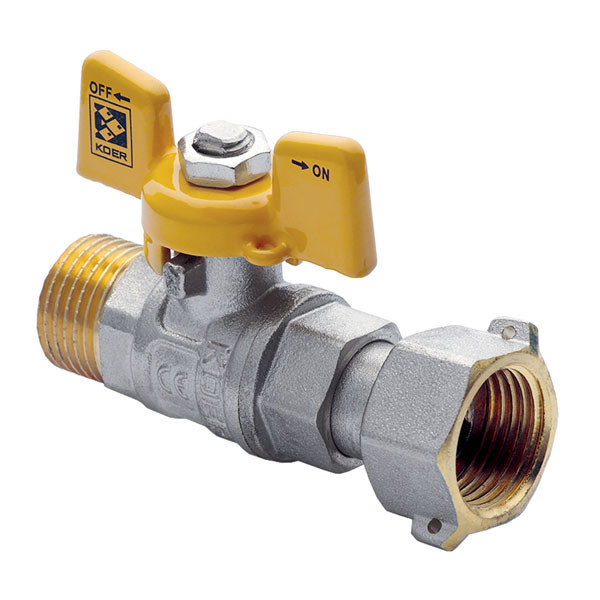 Кран кульовий KOER 3/4" ГШБ ГАЗ з накидною гайкою