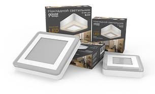 СВЕТИЛЬНИК GAUSS BACKLIGHT НАКЛАДНОЙ BL223 КВАДРАТ. АКРИЛ, 6+3W, LED 4000K, 145*145, 1/30