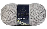 Nako SPAGHETTI ( Спагетти ) № 3079 серо-розовый (Шерсть с акрилом, нитки для вязания)