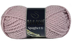 Nako SPAGHETTI ( Спагетті ) № 10639 пудра (Вовна з акрилом, нитки для в'язання)