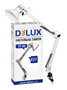 Настільна лампа DELUX TF-06 біла