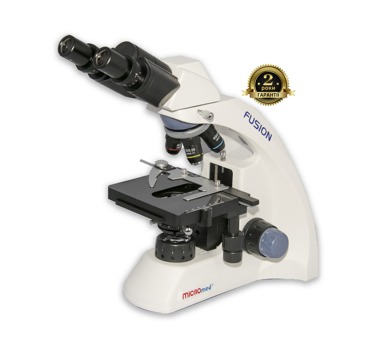 Мікроскоп бінокулярний MICROmed Fusion FS-7520 (автономне живлення)