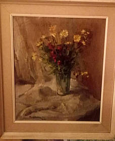 Картина Натюрморт з квітами 1948 рік Н.Р.Кричевський