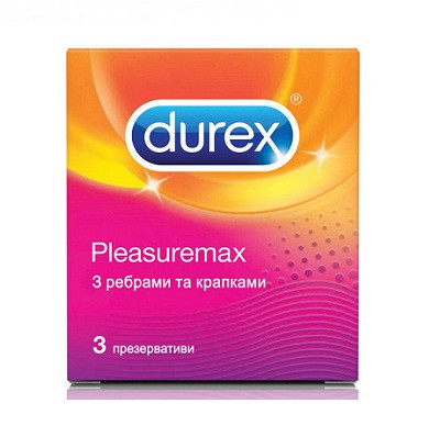 Презервативи Durex Pleasuremax 3  шт 5038483203989