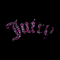 Наклейки из страз на полусапожки термо Логотип (Стекло, 2мм кристалл, 2мм чёрный, 2мм темно-розовый)