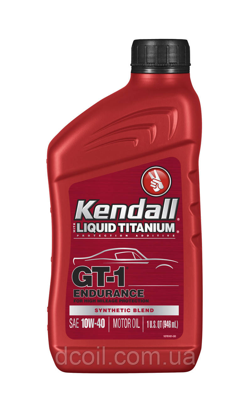 Моторна олива Kendall GT-1 10W-40 Endurance High Mileage Synthetic Blend