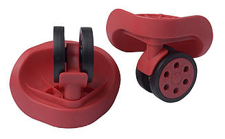 Колісний блок для валізи ЧКБ — 63 червоний (D=61 mm)