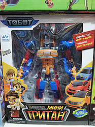 Трансформер Тобот Тритан Міні 20 см 3 в 1, tabot tritan mini, три машини збираються в тобота тритану