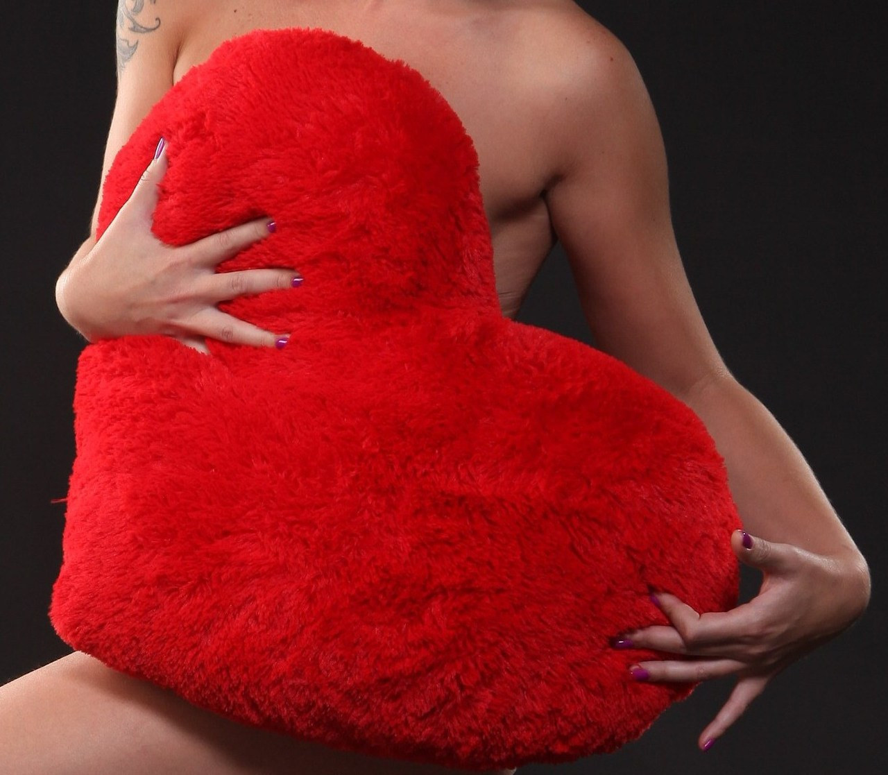 М'яка іграшка - подушка Серце 75 см червоне