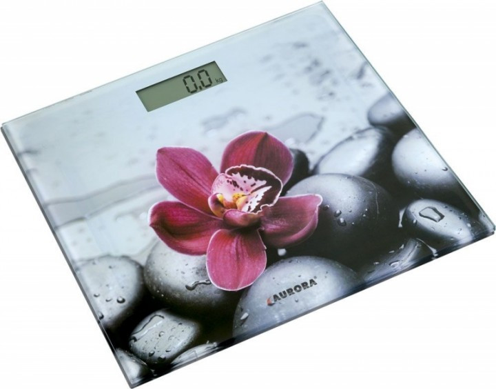 Ваги підлогові AURORA AU-4306 150 кг для домашнього застосування стильні з малюнком