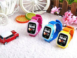Розумні дитячі годинник Smart Baby Watch Q90 з GPS трекером (Оригінал) сині, фото 2