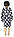 Халат на блискавці махровий із вушками дитячий і підлітковий 01266 Зайчик Сірий/Горох, фото 3