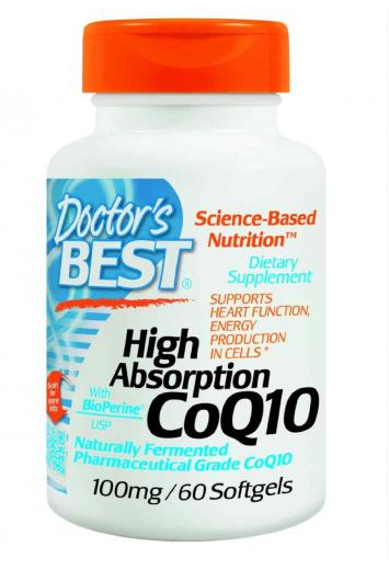 Коензим Q10 Doctor's s Best High Absorption CoQ10  Bioperine 100mg 60 vcaps, фото 1