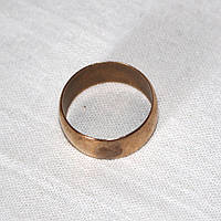 Кольцо из латуни типа обручального, размер 19 мм, ширина 6 мм