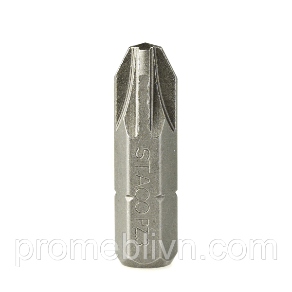 Біти 1/4" х 25мм, PZ3, 10 шт. STACO