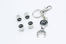 Ковпачки на ніпель з логотипом Audi і брелком ключиком TIRE VALVES YX-088 логотип Ауді