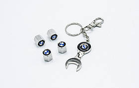 Ковпачки на ніпель з логотипом BMW і брелком ключиком TIRE VALVES YX-088 логотип БМВ