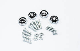 Болти для номерного знака YEK з логотипом TOYOTA, набір болтів для номерів логотип Тойота